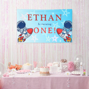 Our Little Astronaut Turns One! Space Banner Fun