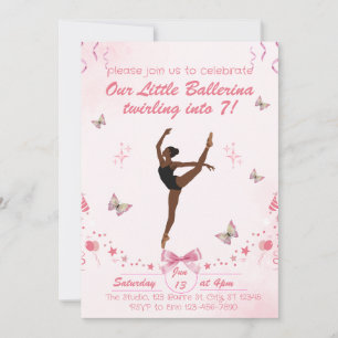 Our Little Ballerina Birthday Invitation