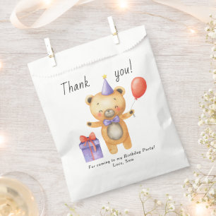 Our Little Bear is turning one Kids Birthday Favour Bags