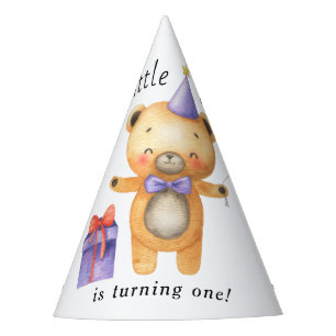 Our Little Bear is turning one Kids Birthday Party Hat
