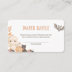 Our Little Boo Diaper Raffle Enclosure Card