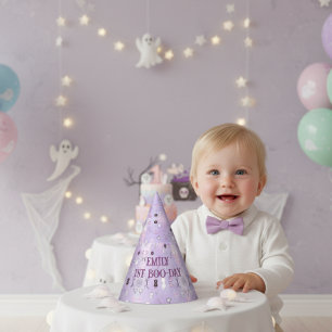 Our Little Boo Halloween 1st Birthday  Party Hat