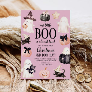 Our little Boo Halloween 2nd Birthday Party Invitation