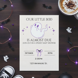 Our little boo is almost due! baby shower invite