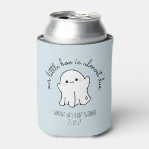 Our Little Boo Is Almost Due Boy Halloween Can Cooler