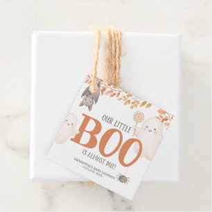 Our Little Boo Is Almost Due Favour Tags