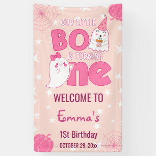 Our Little Boo Turning One, Halloween Welcome Banner