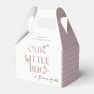 Our Little Bug Pink Dragonfly Any Age Birthday Favour Box