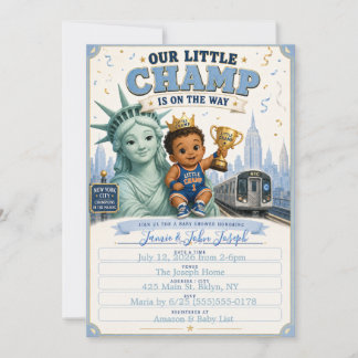 Our Little Champ NYC Baby Shower Invite