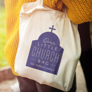 Our little church bag cute purple Orthodox dome