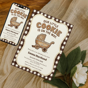 Our Little Cookie Is On The Way Baby Shower Invitation
