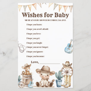 Our Little Cowboy Wild West Wishes for Baby