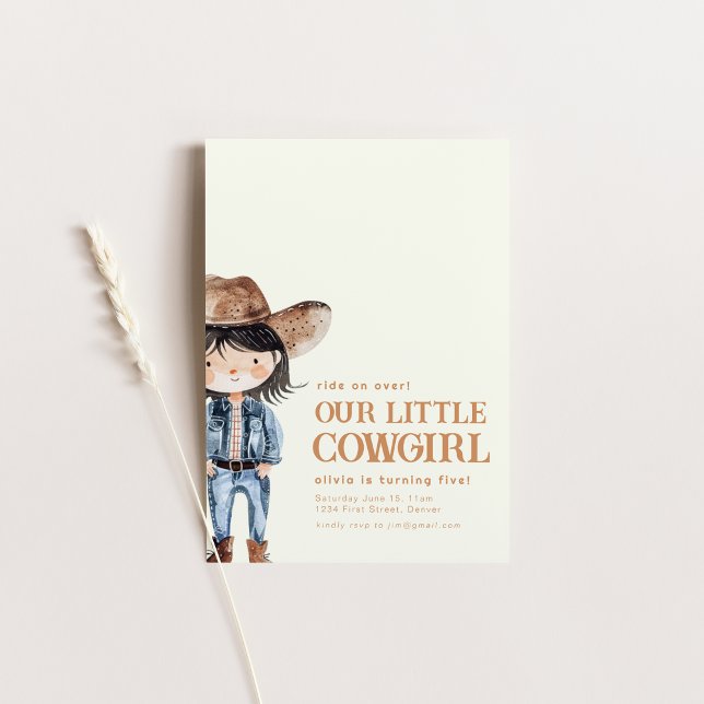 Our Little Cowgirl Birthday Party Invite (Creator Uploaded)