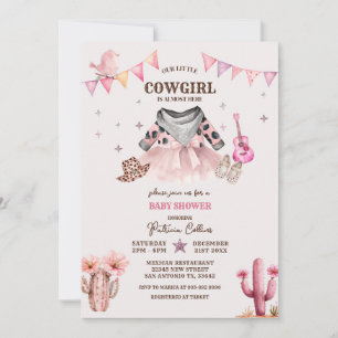 Our Little Cowgirl Western Baby Shower Invitation