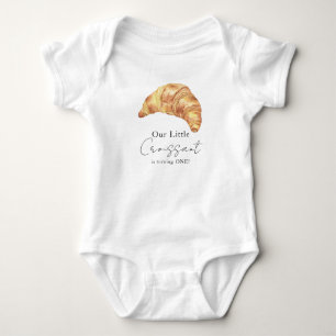 Our Little Croissant 1st Birthday Baby Bodysuit