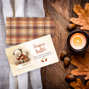 Our Little Cub Baby Shower Diaper Raffle Enclosure Card