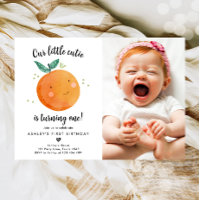 Our Little Cutie Clementine Orange First Birthday 