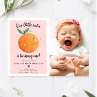 Our Little Cutie Clementine Orange First Birthday