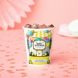 Our Little Cutie Lemonade Stand Baby Shower Paper Cups