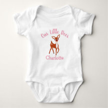 Our Little Deer Cute Pink Personalised