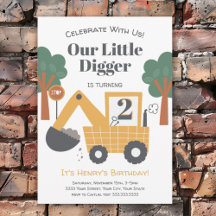 Our Little Digger Is Turning Two Birthday Party