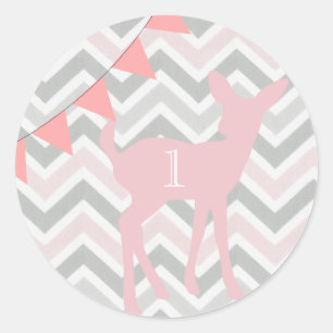 Our Little Doe Is Turning ONE! Birthday Sticker