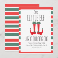 Our Little Elf- Elf Feet First Birthday Party