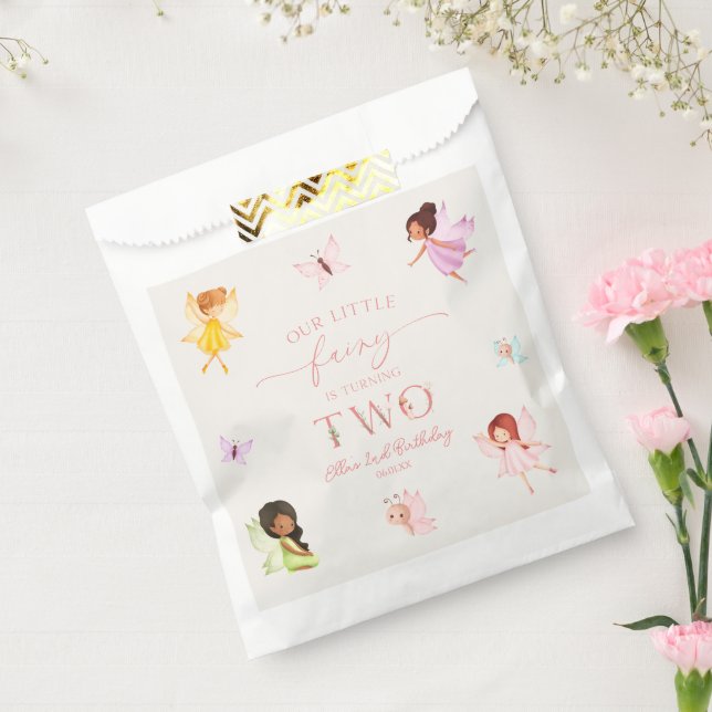 Our Little Fairy Enchanted 2nd Birthday Party Favour Bags (Sealed)