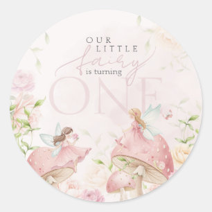 Our Little Fairy Storybook Garden Classic Round Sticker