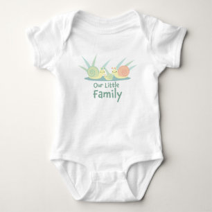 Our little family - Snail Baby one piece outfit Bodysuit