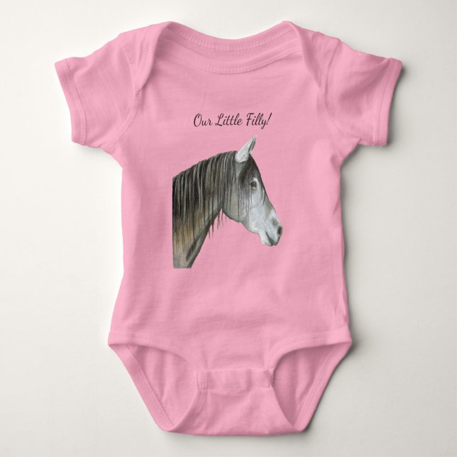 Our Little Filly Baby Bodysuit (Front)