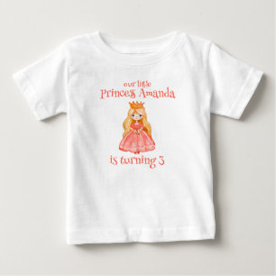 Our Little Girl is turning three guest of honour  Baby T-Shirt
