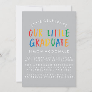 OUR LITTLE GRADUATE GRADUATION PARTY INVITATION