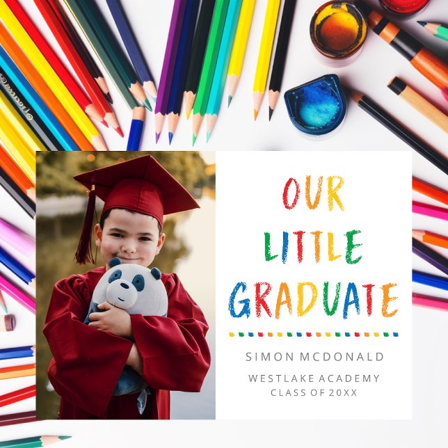 OUR LITTLE GRADUATE | PHOTO GRAD PARTY INVITATION (Creator Uploaded)