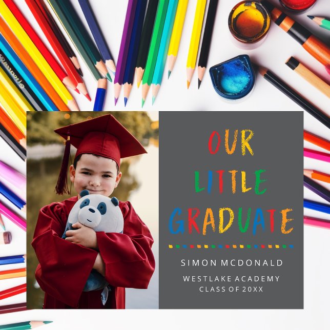 OUR LITTLE GRADUATE | PHOTO GRAD PARTY INVITATION (Creator Uploaded)