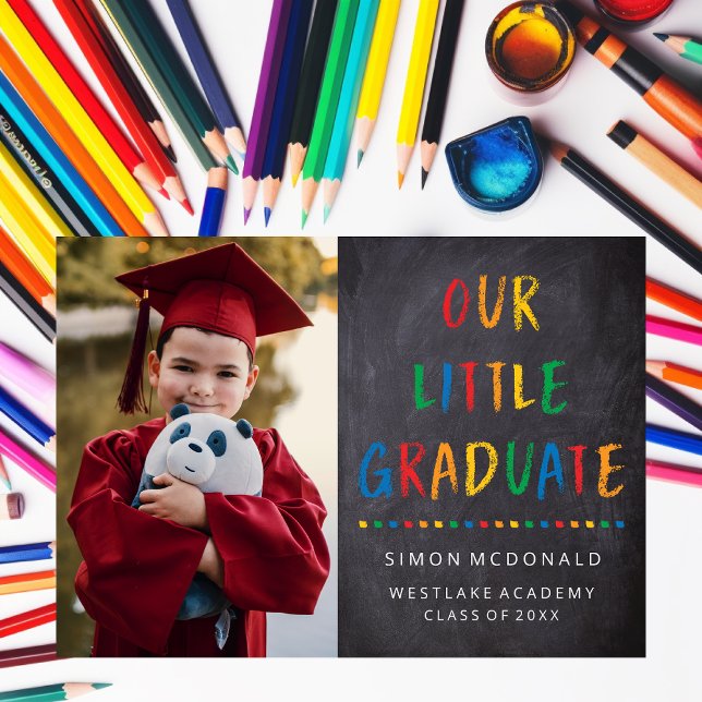 OUR LITTLE GRADUATE | PHOTO GRAD PARTY INVITATION (Creator Uploaded)