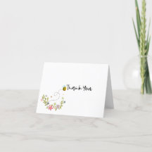 Our Little Honey Bee Thank You Cards