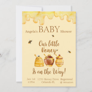 Our Little Honey Is On The Way! Baby Shower Card