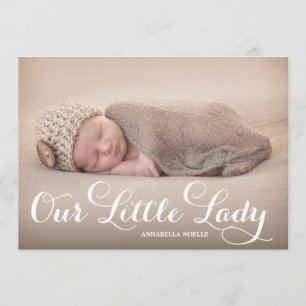 Our Little Lady Birth Announcement