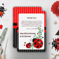 Our Little Love Bug Red Black Baby Shower