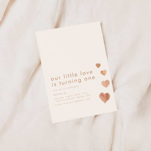 Our Little Love is Turning One Birthday Invite (Creator Uploaded)
