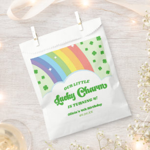 Our Little Lucky Charm Rainbow Birthday Party Favour Bags