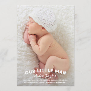 Our Little Man Birth Announcement
