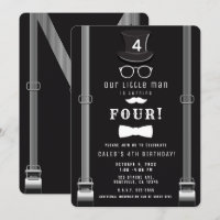 Our little Man Hipster Suspenders Birthday Party