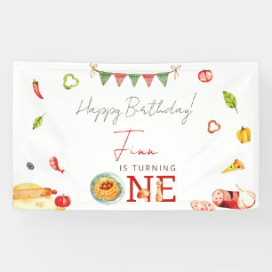 Our Little Meatball 1st Birthday Banner