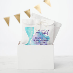 Our Little Mermaid Photo Birthday Party Favour Bags