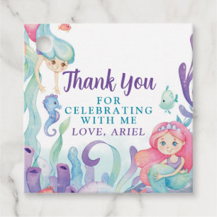 Our Little Mermaid Thank You Favour Tags