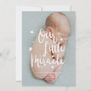 Our Little Miracle Stars Birth Announcement