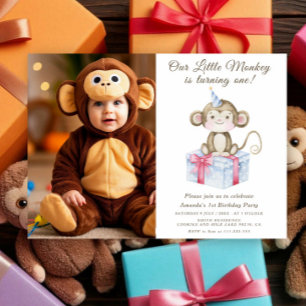 Our Little Monkey First Birthday Invitation