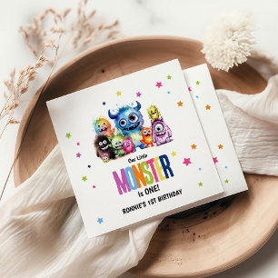 Our Little Monster 1st Birthday Party Napkin